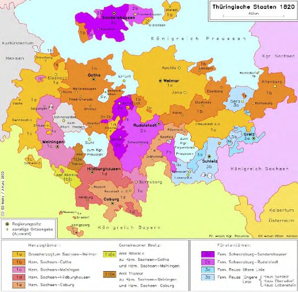 Thüringische Staaten 1820
