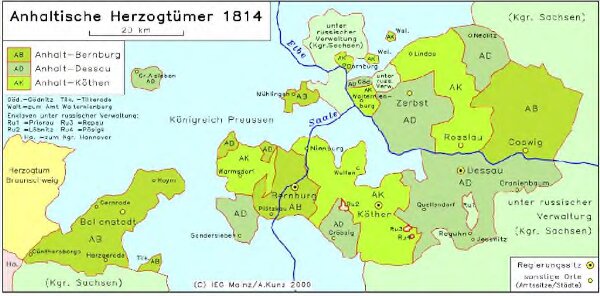 Anhaltische Herzogtümer 1814