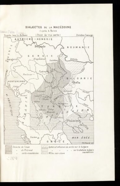 Dialectes de la Macédoine d'après A. Belitch