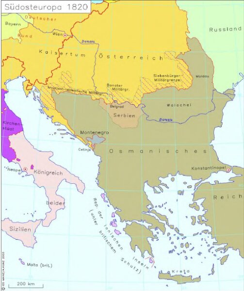 Südosteuropa 1820