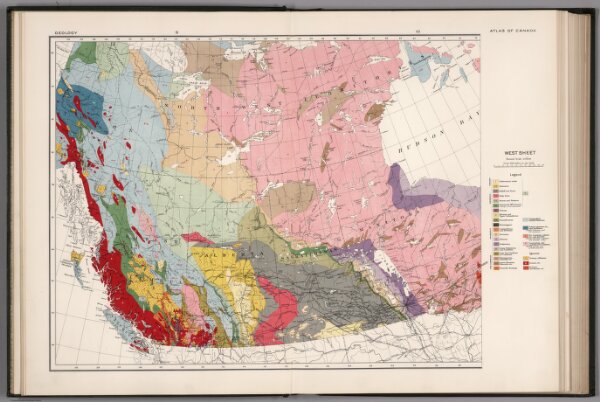 West sheet. Geological map of the Dominion of Canada