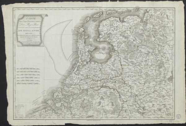 Carte des sept provinces unies des Pays-Bas connues sous le nom général de Hollande