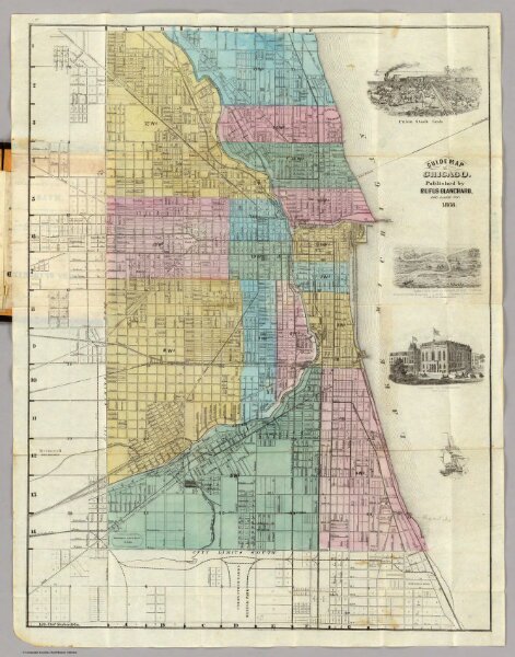 Guide Map of Chicago.