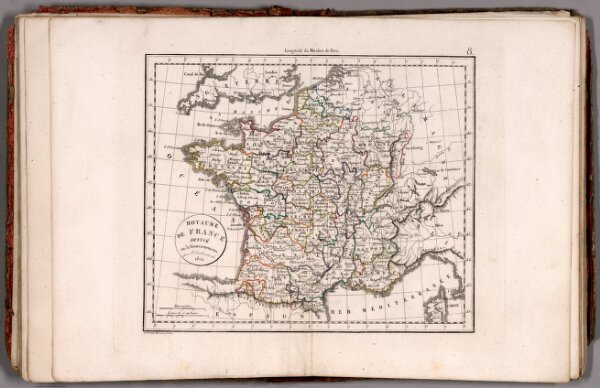 Royaume de France Divise en 32 Governemens .... 1824.
