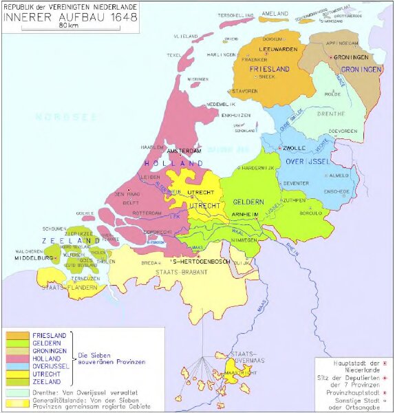 Republik der Vereinigten Niederlande Innerer Aufbau 1648