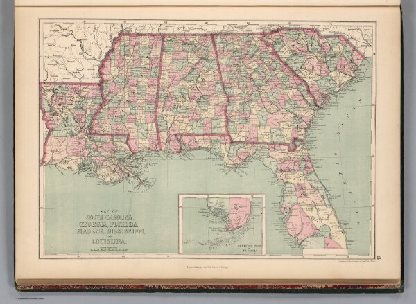 South Carolina, Georgia, Florida, Alabama, Mississippi, and Louisiana.