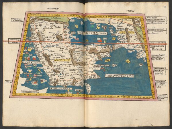 Sexta Asie Tabula [Karte], in: [Clavdii Ptholomei Cosmographi ...], S. 317.