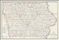 Post Route Map of the State of Iowa Showing Post Offices ... February 15, 1957.