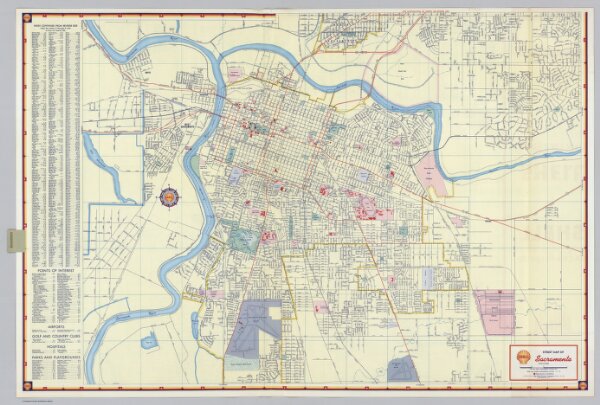 Shell Street Map of Sacramento.