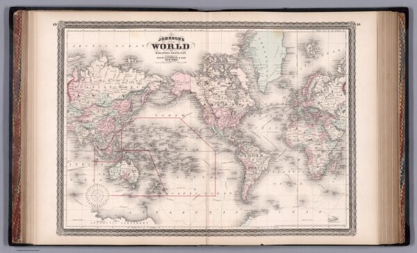 Johnson's world on Mercators projection