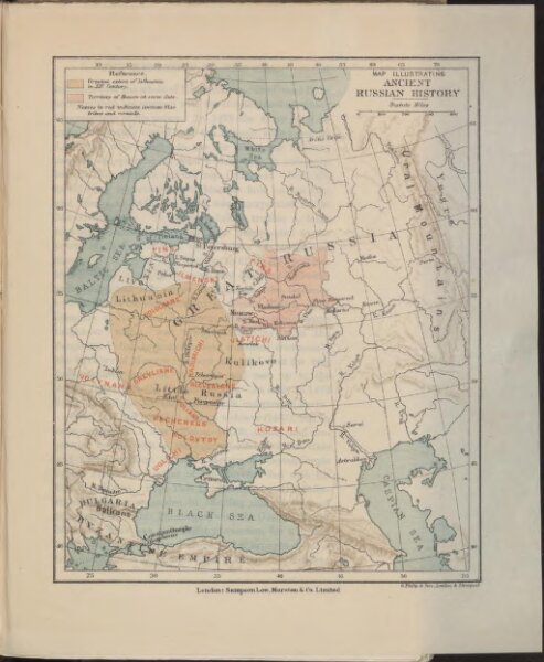 Map illustrating ancient Russian history