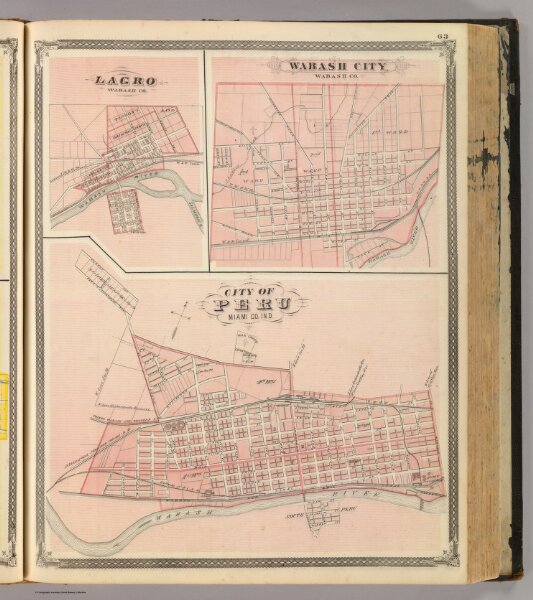City of Peru, Miami Co., Ind. (with) Lagro (and) Wabash City, Wabash Co.