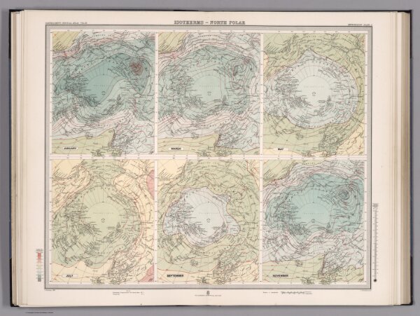 Plate 4.  Isotherms - North Polar.