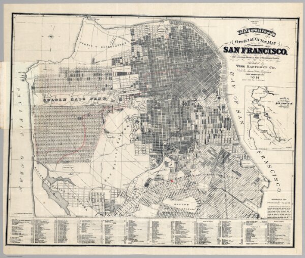 Guide Map Of City And County Of San Francisco