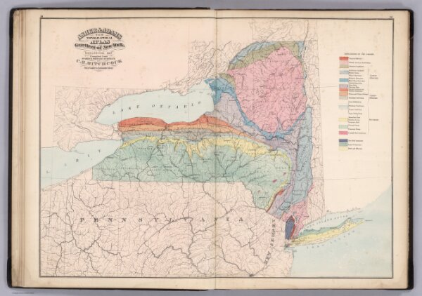 Asher & Adams' New York, Geological Map.