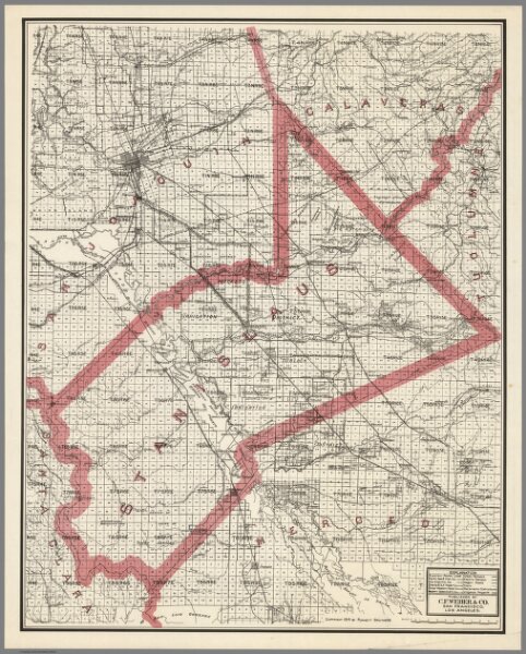 Weber's Map of Stanislaus County, California