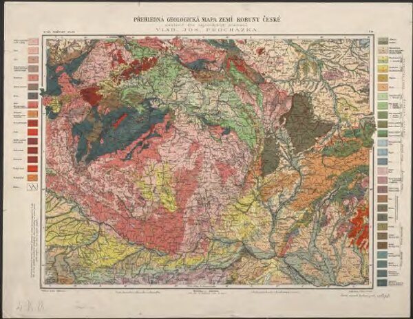 Přehledná geologická mapa zemí koruny české