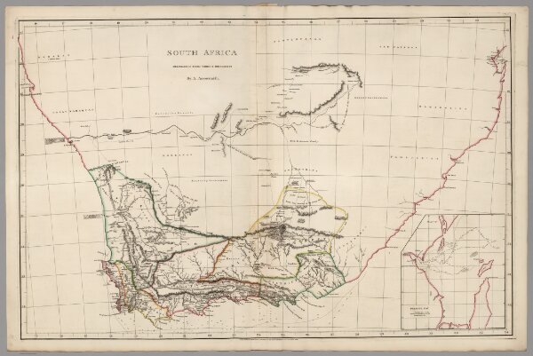 South Africa delineated from various documents.