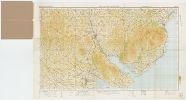 Sheet 11 The Mourne Mountains, uit: [Northern Ireland] : one-inch popular edition