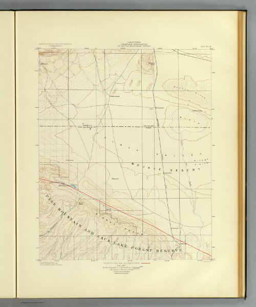 Palmdale quadrangle showing San Andreas Rift.