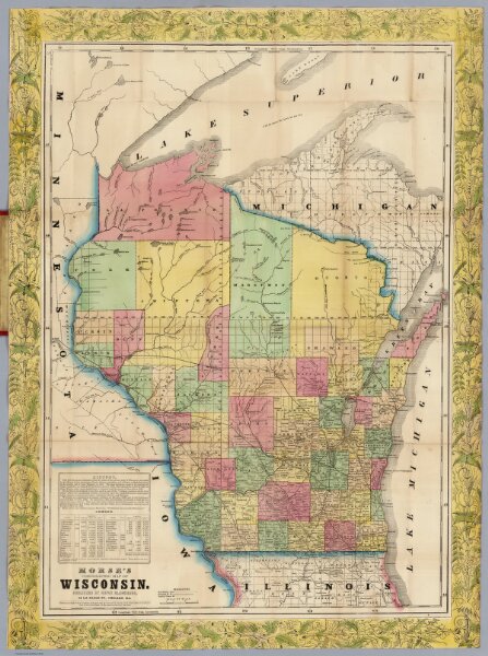 Cerographic Map Of Wisconsin
