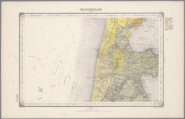 10. Kennemerland, uit: Geologische kaart van Nederland / door W.C.H. Staring ; bew. aan de Topographische Inrichting