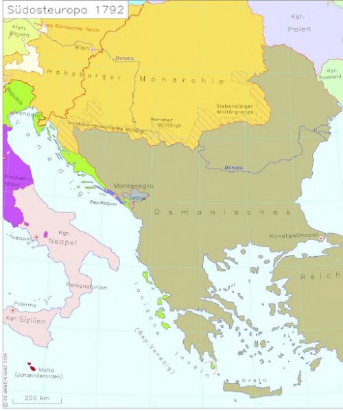 Südosteuropa 1792