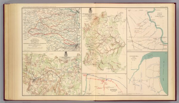 Routes Petersburg-Amelia C.H.; Appomattox C.H.; High Bridge, Farmville.