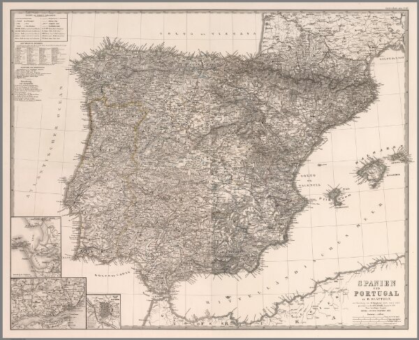Composite: Spanien und Portugal in IV Blattern.  (Spain and Portugal).