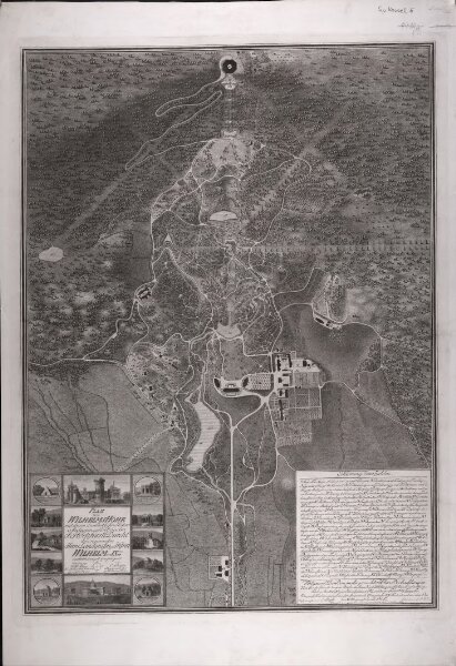 Plan von Wilhelmshöhe mit denen daselbst befindlichen Anlagen und Gebäuden