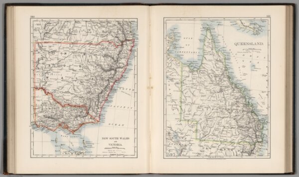 New South Wales and Victoria.  Queensland.