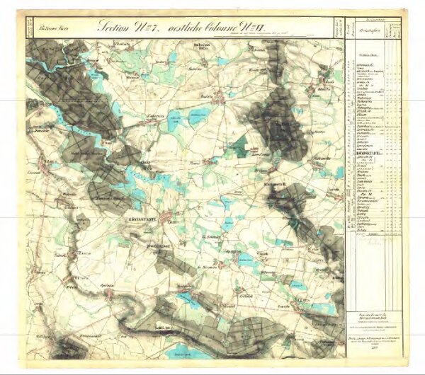 II. vojenské (Františkovo) mapování - Čechy, mapový list O_7_VI