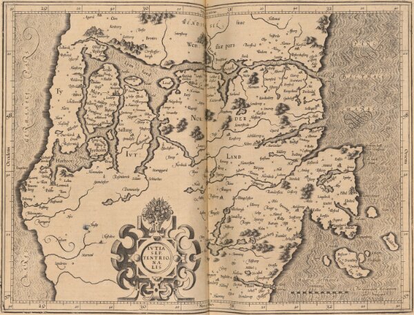 Iutia Septentrionalis [Karte], in: Gerardi Mercatoris Atlas, sive, Cosmographicae meditationes de fabrica mundi et fabricati figura, S. 143.