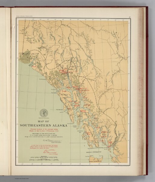 Facsimile:  U.S. Coast Survey Southeastern Alaska (portion).