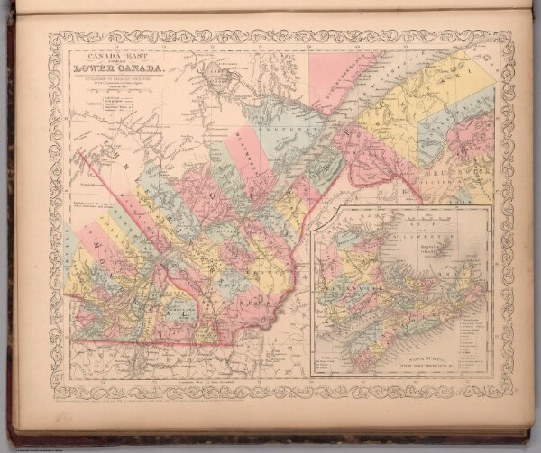 Canada East : Formerly Lower Canada. Published by Charles Desilver. 3