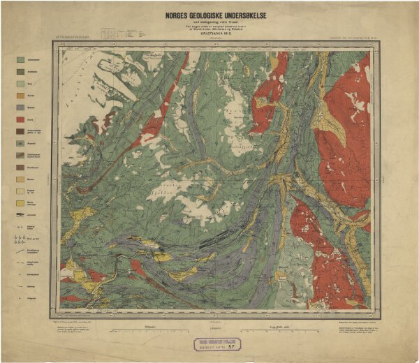 Geologisk kart 57: Geologisk Generalkart; K15, Dunderlandsdalen