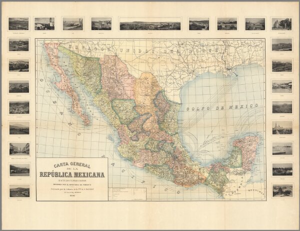 Carta general de la Republica Mexicana