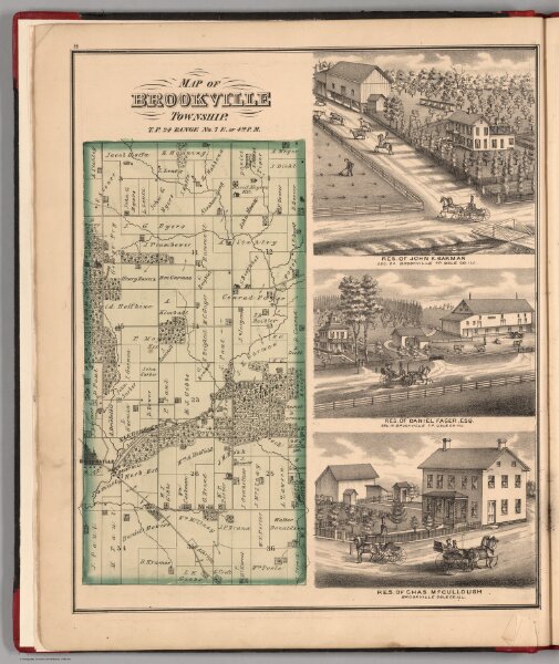 Brookville Township, Ogle County, Illinois.  View:  Residences of Ogle County, Illinois.
