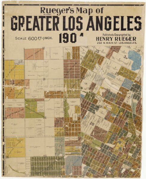 Rueger's Map of Greater Los Angeles