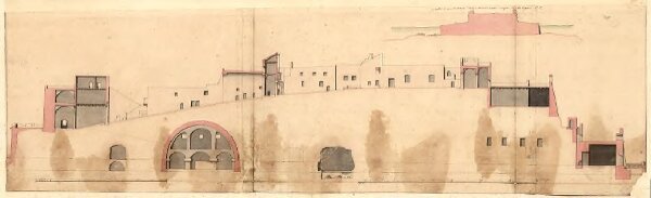 Naples. Plan et profil du Chateau de l'ocuf