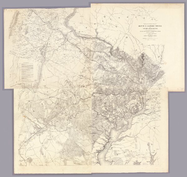 Map Of N. Eastern Virginia And Vicinity Of Washington