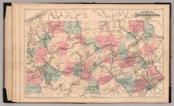 Railway Map of the State of Pennsylvania