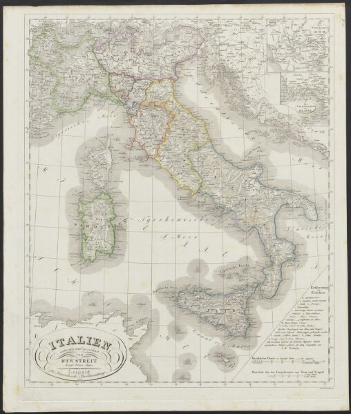 [Neuer Atlas der ganzen Erde nach den neuesten Bestimmungen ... : XX.] Italien