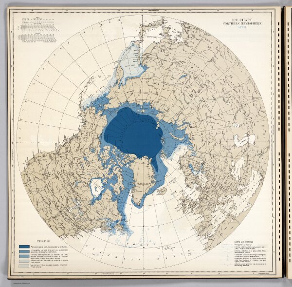 Ice Chart, Northern Hemisphere, April.