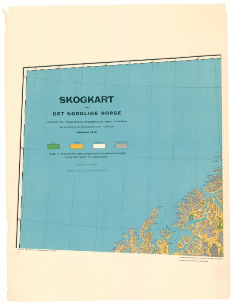 Skogkart paa grundlag av det Hydrografiske kart, blad 6