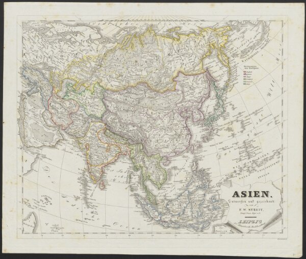 [Neuer Atlas der ganzen Erde nach den neuesten Bestimmungen ... : III.] Asien