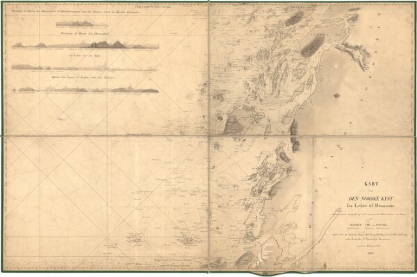 Museumskart 135: Kart over Den Norske Kyst fra Lekøe til Dønnæsøe