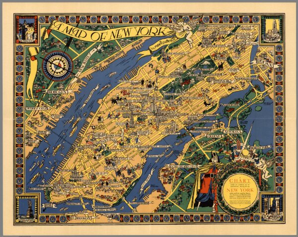 Map of New York City.