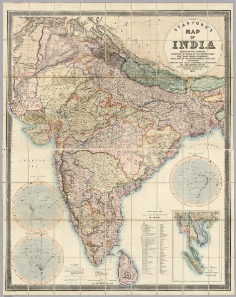 Stanford's Map Of India.