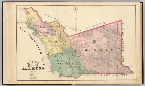 Alameda County map.